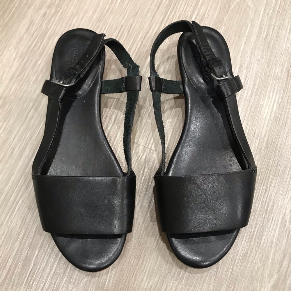 Madewell black block sandals